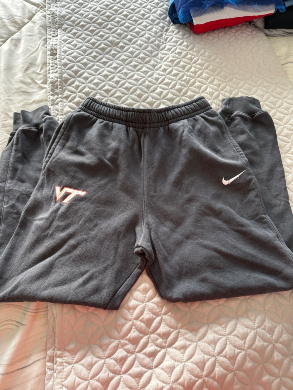 Nike Kids Charcoal Jogger Sweatpants with VT and Swoosh Logos